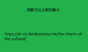 领略文化之都的魅力